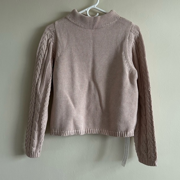 Poetry Blush Pink Knit Mock Neck Sweater Size 4 - Picture 1 of 8